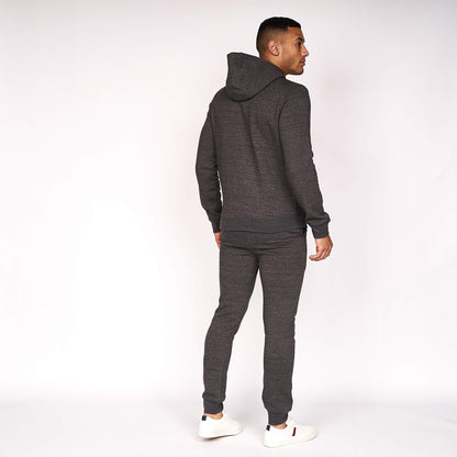 Crosshatch Mens Plain (2 Pack) Hoodie Casual Hooded Sweatshirt Overhead Pullover made from Sustainable Cotton and recycled plastic