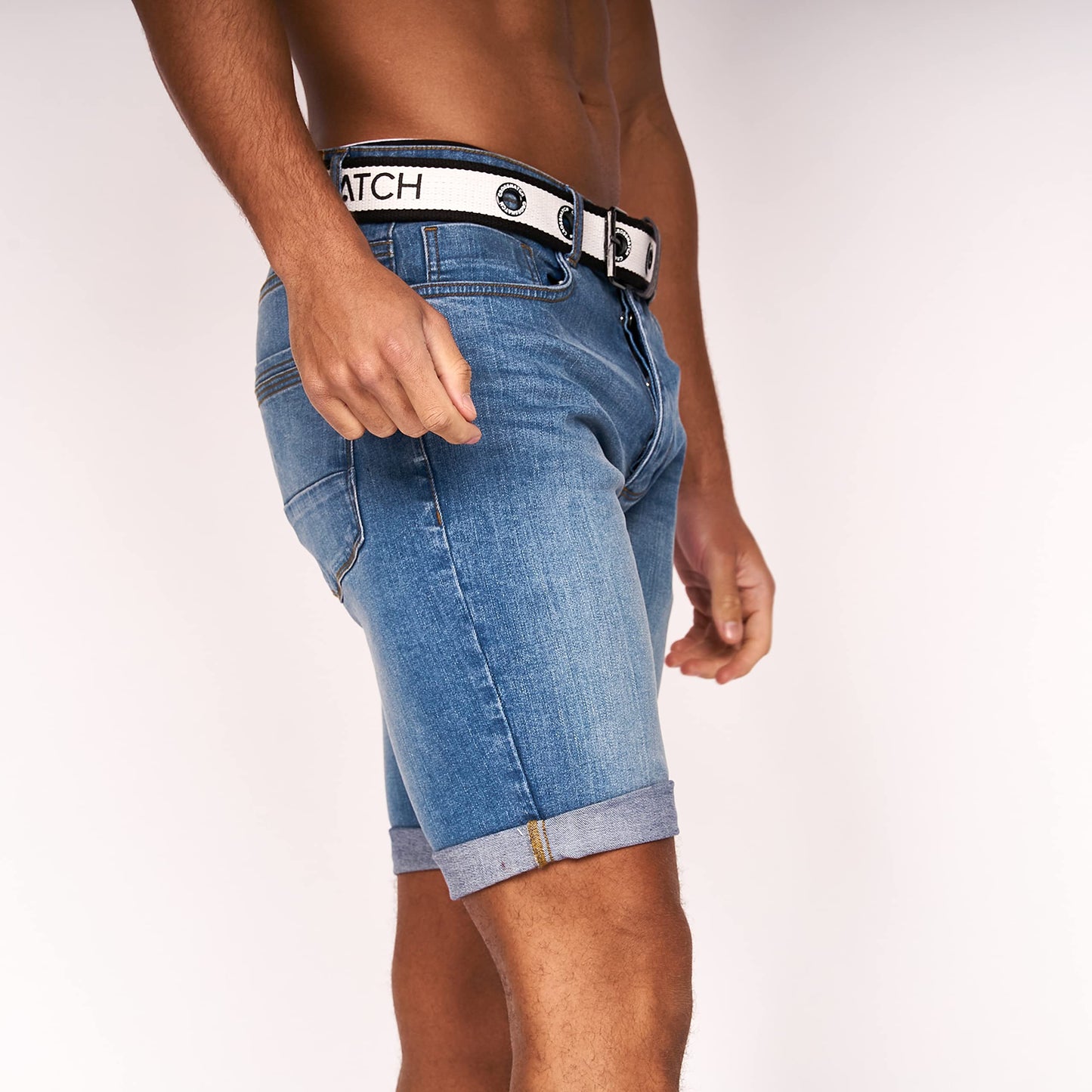 Crosshatch Mens Casual Cargo Combat Shorts Cotton Summer Knee Length Pants