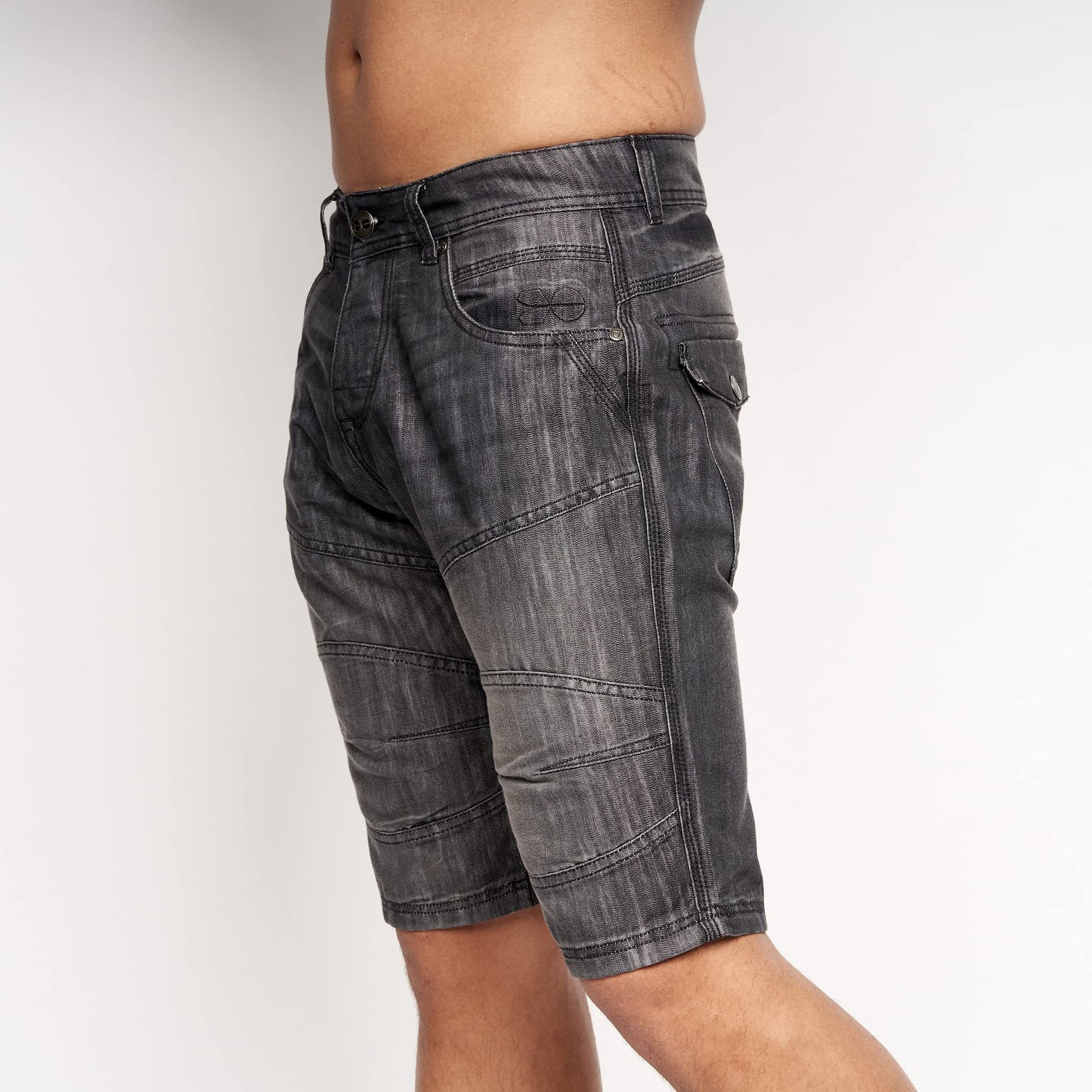 Crosshatch Mens Casual Cargo Combat Shorts Cotton Summer Knee Length Pants