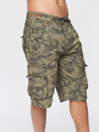 Crosshatch Mens Casual Cargo Combat Shorts Cotton Summer Knee Length Pants