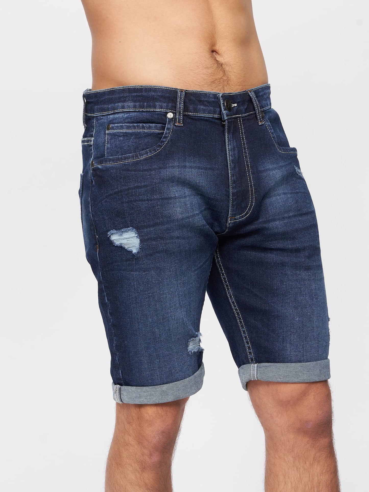 Crosshatch Mens Casual Cargo Combat Shorts Cotton Summer Knee Length Pants