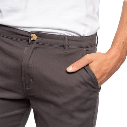 Crosshatch Mens Slim Fit Chino Cotton Summer Casual Shorts