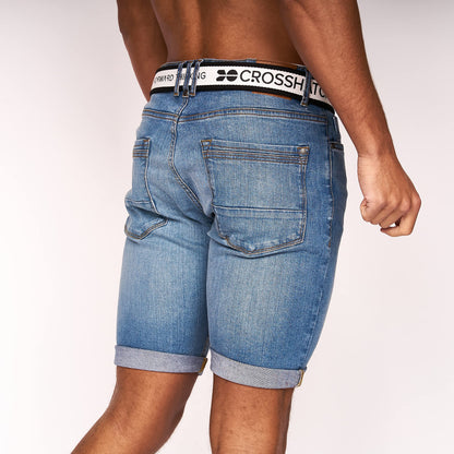 Crosshatch Mens Casual Cargo Combat Shorts Cotton Summer Knee Length Pants