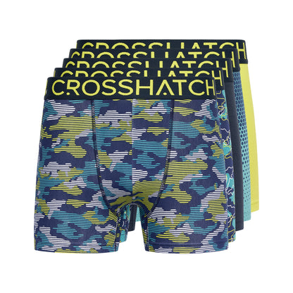 Crosshatch Mens Boxers Shorts (5 Pack) ASTRAL Multipack Underwear Gift Set Colour Mens Trunk Boxers