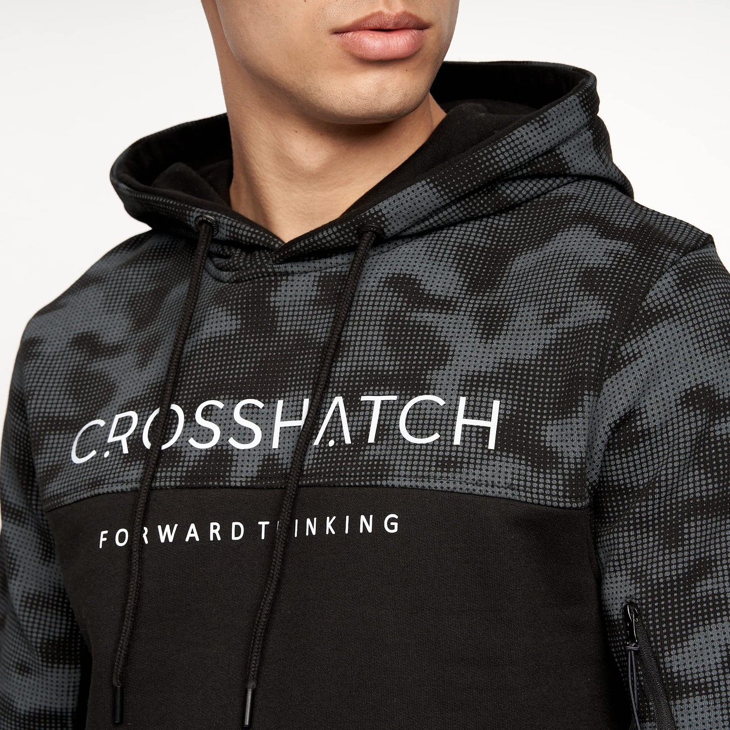 Crosshatch Mens Casual Hoodie (2 Pack) Classic Graphic Hooded Long Sleeve Sweatshirt