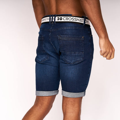 Crosshatch Mens Casual Cargo Combat Shorts Cotton Summer Knee Length Pants