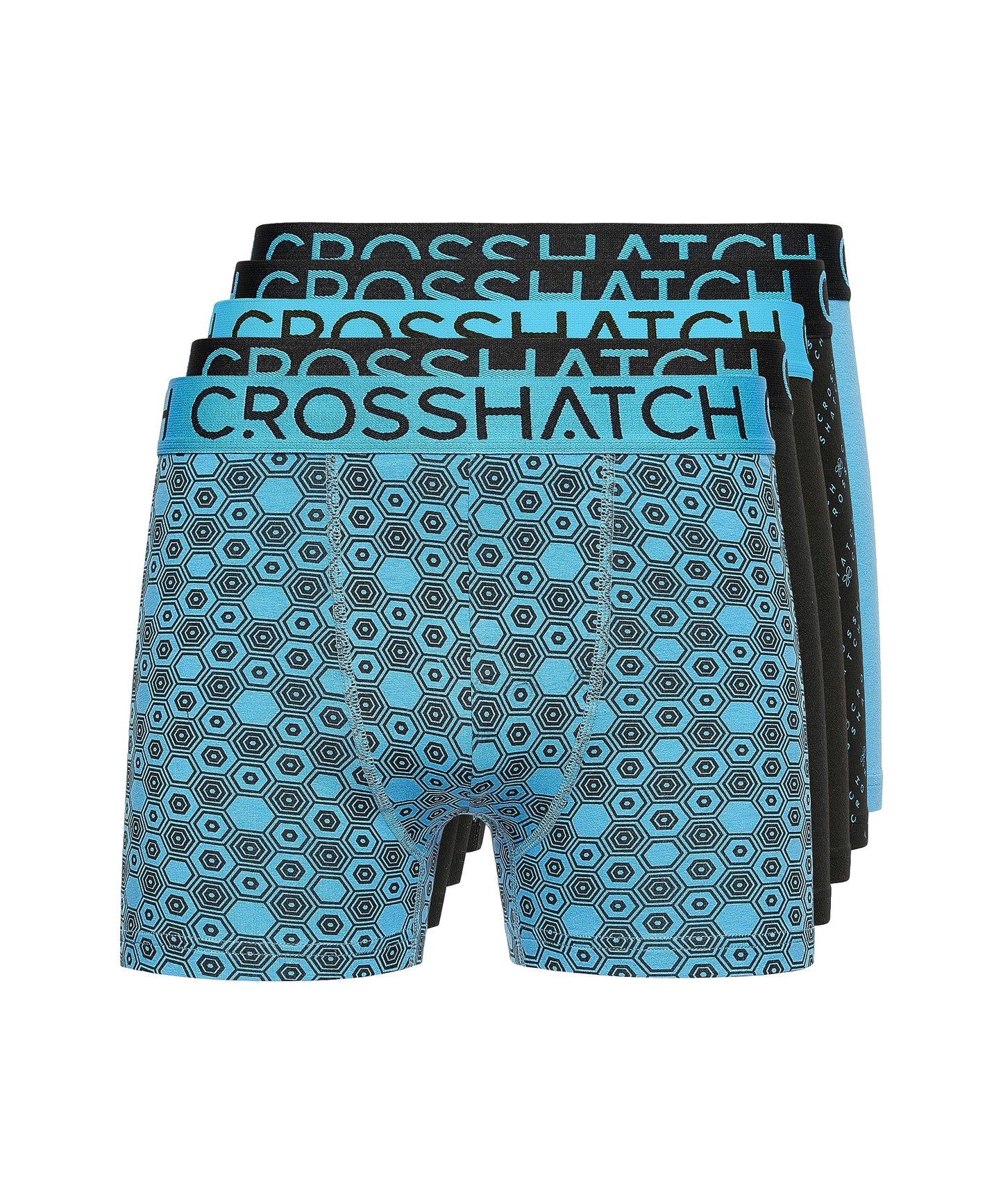 Crosshatch Mens Boxers Shorts (5 Pack) BUZZARD Multipack Underwear Gift Set Colour Mens Trunk Boxers