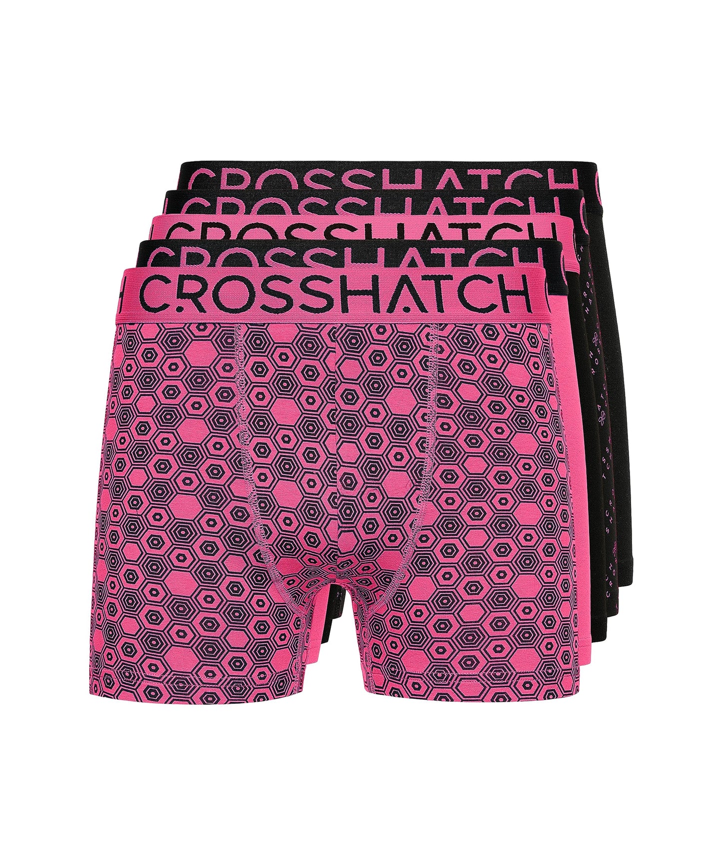 Crosshatch Mens Boxers Shorts (5 Pack) BUZZARD Multipack Underwear Gift Set Colour Mens Trunk Boxers